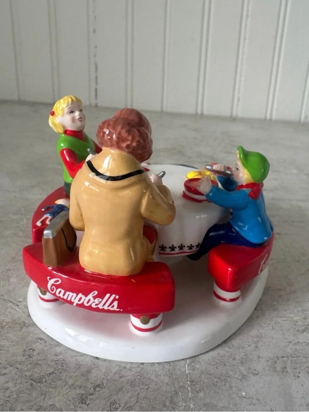 Dept 56 Snow Village Campbell's Soup Counter & M’m! M’m! Good! Accessory Set